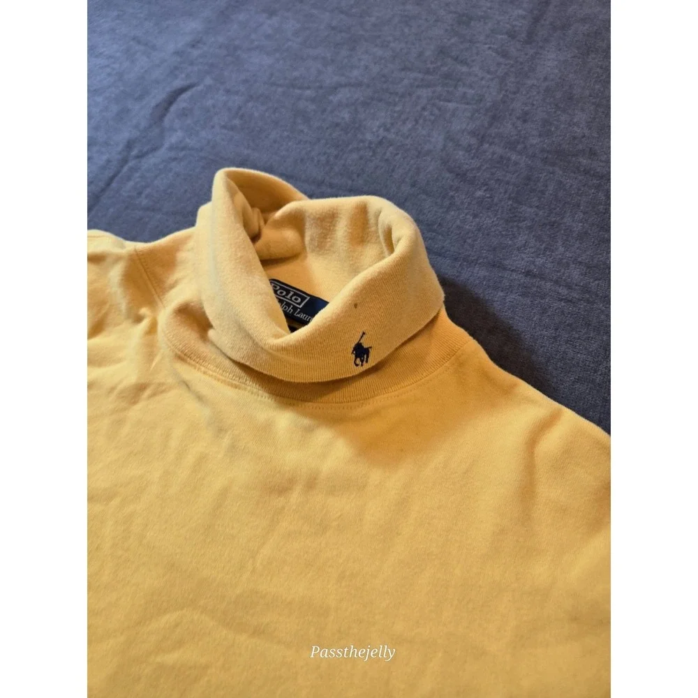 Polo Ralph Lauren Sweater Mens XXL 100% Cotton Pony Embroidered Turtleneck